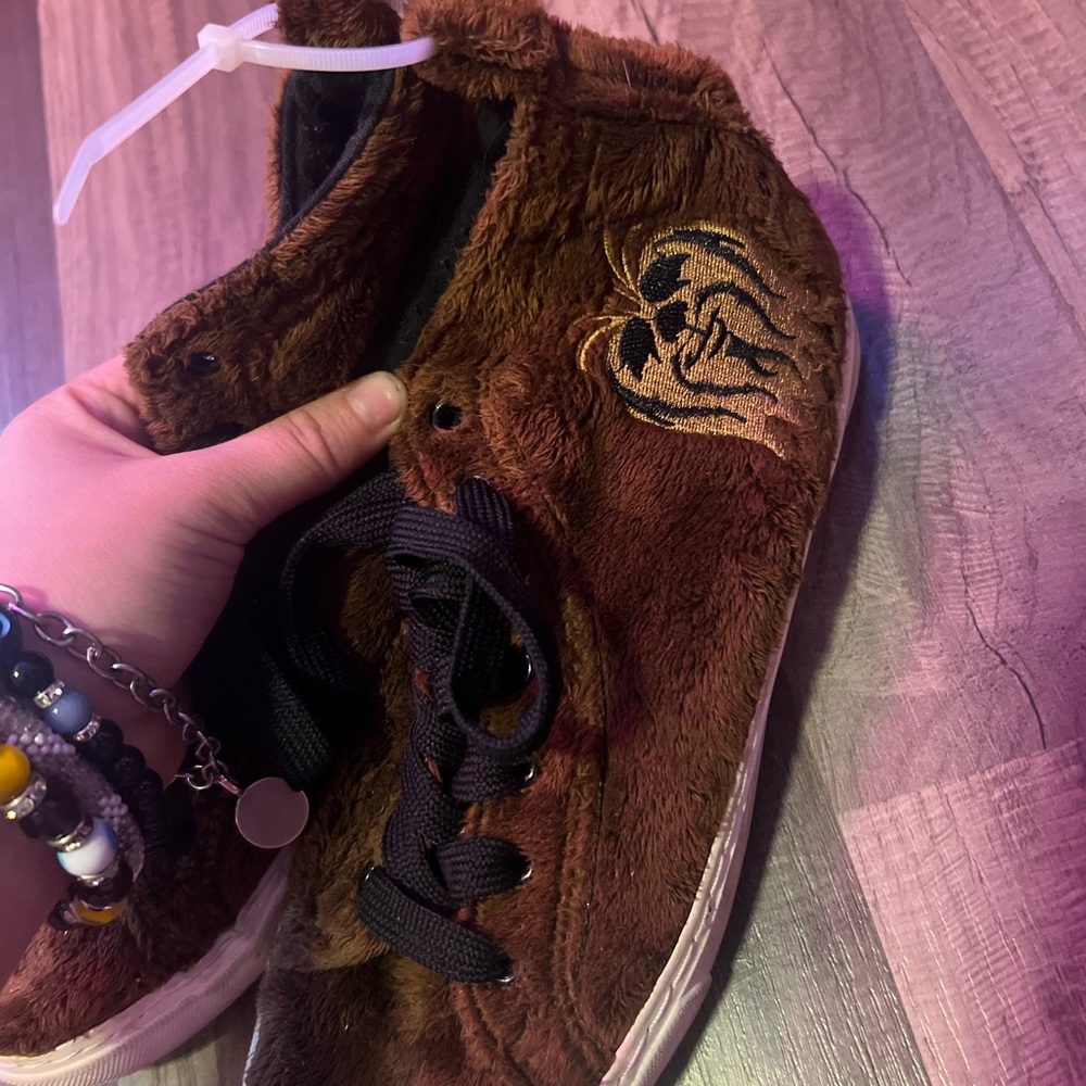 Hight top Chewbacca fluffy Star Wars shoes